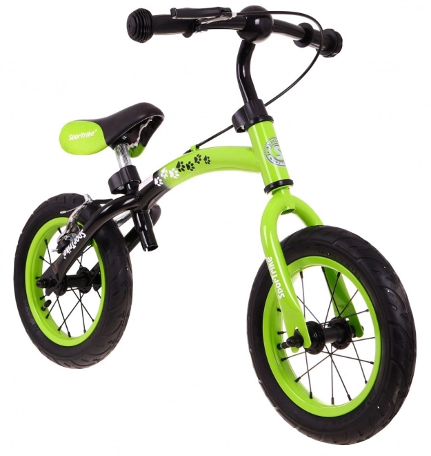 Dětské krosové kolo Boomerang SporTrike Green Učíme se jezdit + variabilní uspořádání rámu