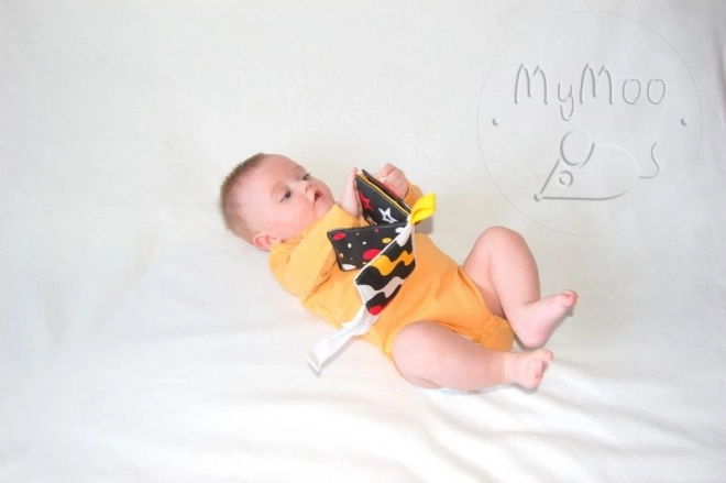 MyMoo Mini soft book - Kontrastní