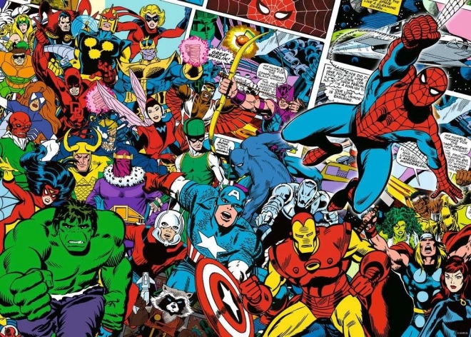 Puzzle 1000 prvků Challange Marvel