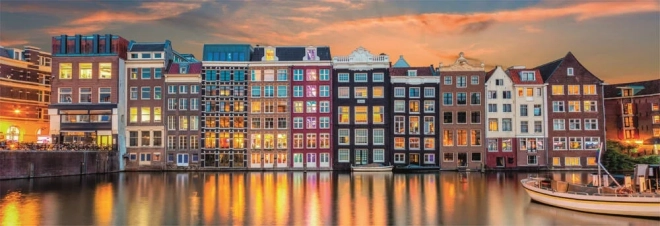 Panorama puzzle Zářivý Amsterdam 1000 dílků