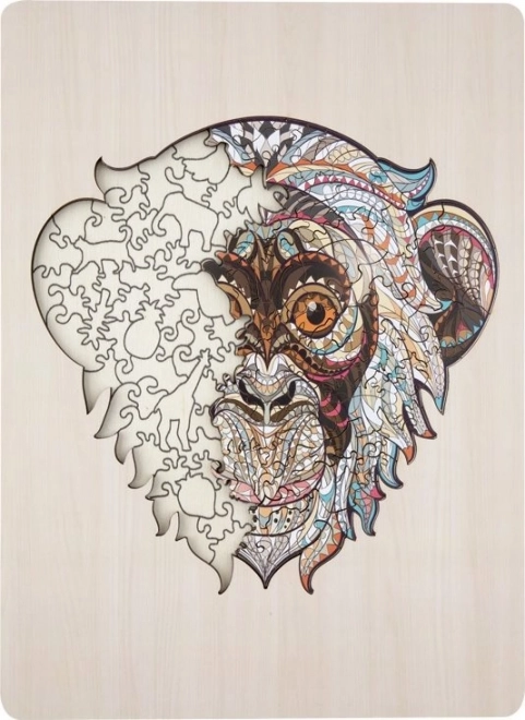 Obrysové puzzle opice 133 dílků