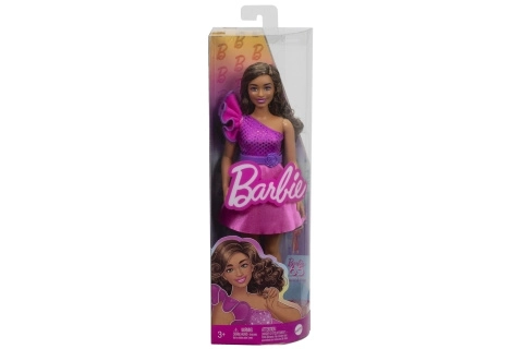 Barbie Modelka - lesklé šaty s volánkem HRH22 TV