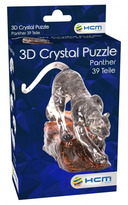 HCM KINZEL 3D Crystal puzzle Černý panter 39 dílků