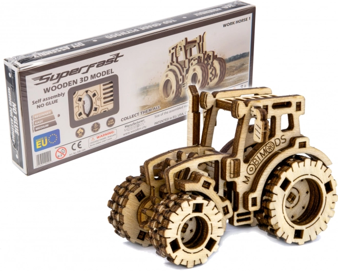 Wooden City 3D puzzle Superfast Traktor