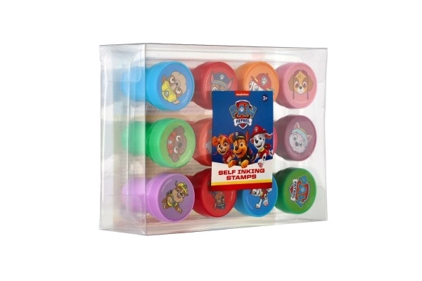 Razítka samobarvící 12ks plast Paw Patrol/Tlapková patrola v blistru 12x9cm 10ks v boxu