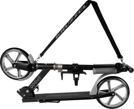 Skládací městská koloběžka pro děti s velkými koly (200 mm) – šedá