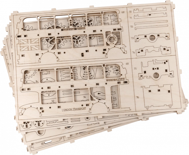 WOODEN CITY 3D puzzle Londýnský autobus 216 dílů