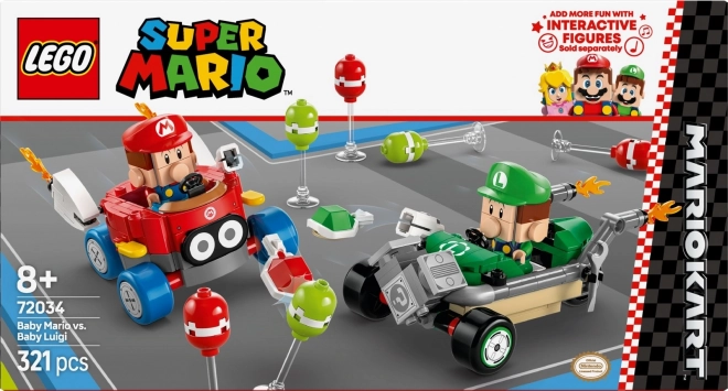 Kostky LEGO Super Mario Baby Mario vs Baby Luigi