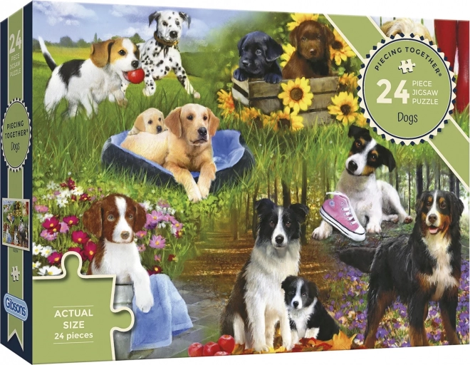 GIBSONS Puzzle Skládáme spolu: Psi 24 dílků