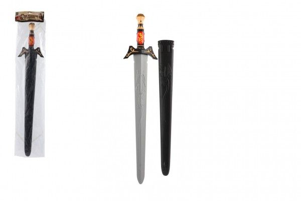 Meč rytířský s pouzdrem plast 70cm v sáčku