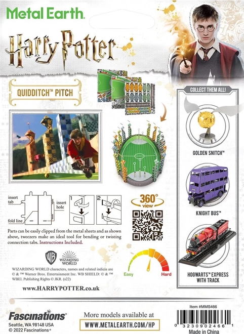 METAL EARTH 3D puzzle Harry Potter: Famfrpálové hřiště