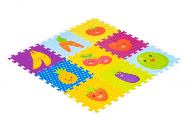 Pěnové puzzle 9 dílků - Ovoce