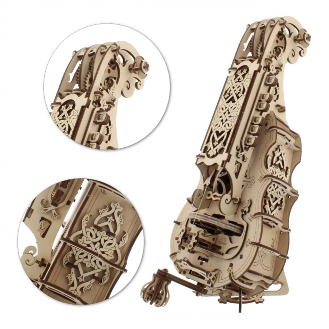 Ugears 3D dřevěné mechanické puzzle Hurdy-Gurdy