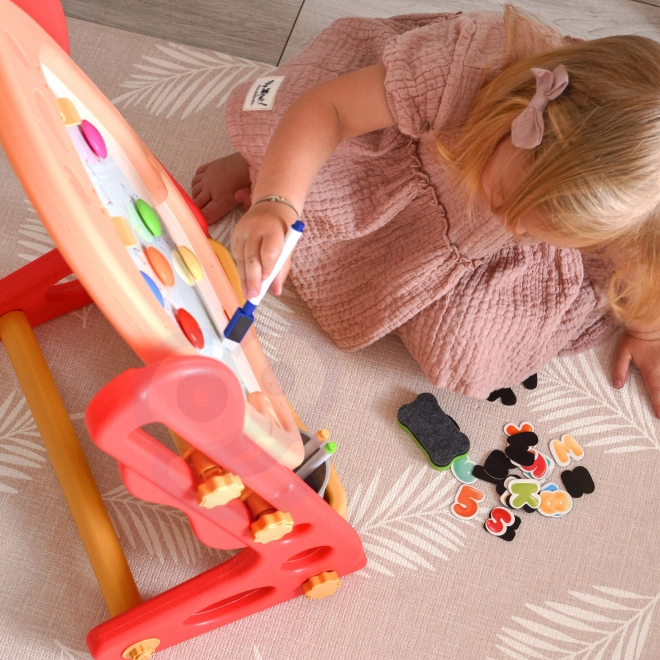 Dvoustranná magnetická tabule pro kreslení a učení čísel a písmen WOOPIE
