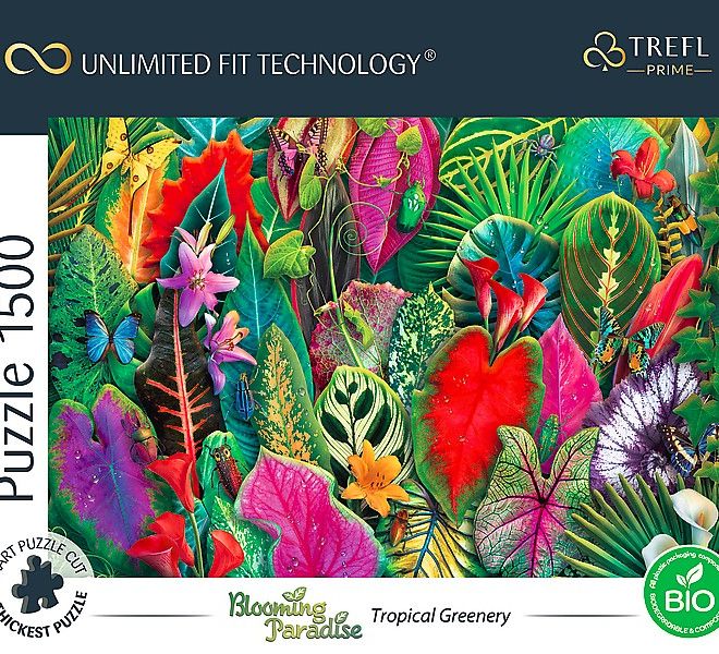 Puzzle 1500 dílků UFT Kvetoucí ráj Tropická zahrada