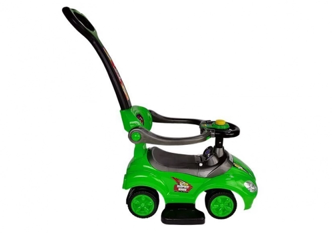 Mega Car 3v1 Push Ride Green