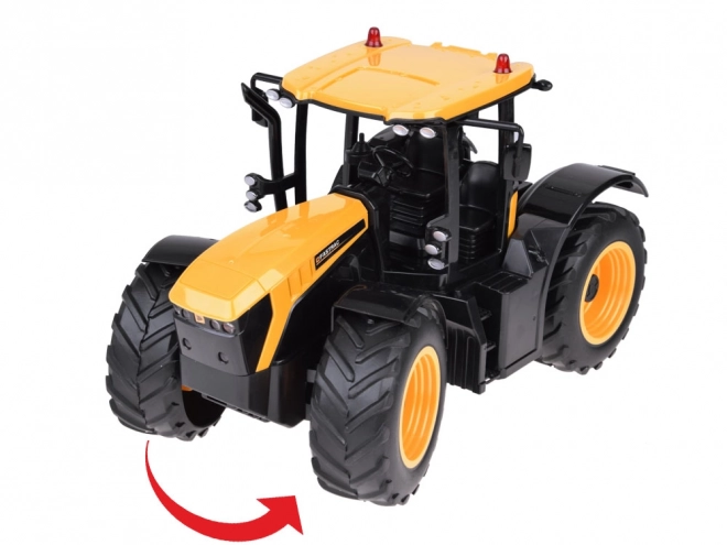 JCB Traktor s dálkově ovládaným přívěsem kipes Double E 1:16 RC0670