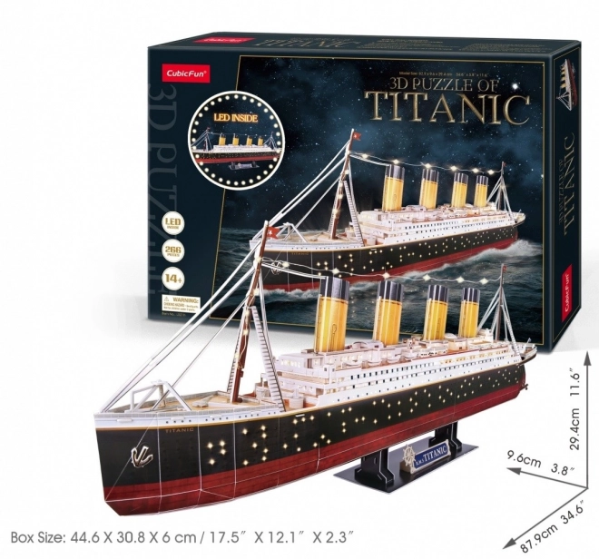 Puzzle 3D LED Titanic