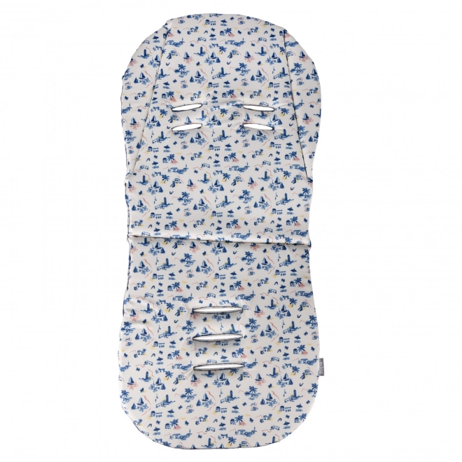 Podložka do kočárku z paměťové pěny Comfort, Sailor Blue