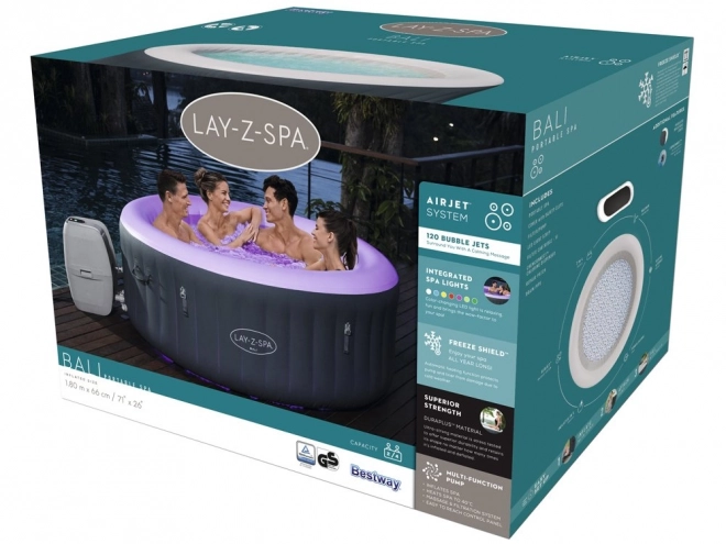 Bestway vířivka LayZSpa BALI 4os vedl světlo 60009