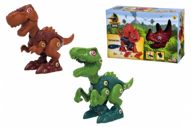 Stavebnice Nature World Dinosaur DIY, 3 druhy