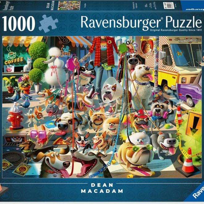 RAVENSBURGER Puzzle Venčení psů 1000 dílků