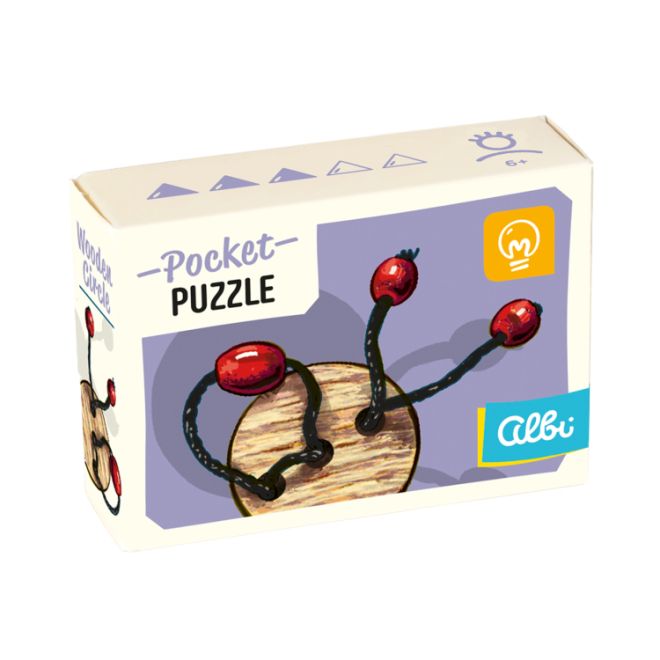 Pocket Puzzle - Wooden Circle 3/5