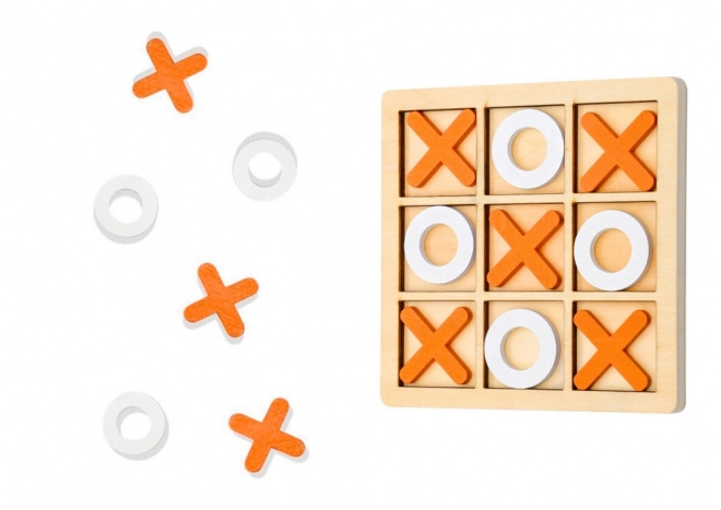 Strategická logická dřevěná hra Tic-tac-toe