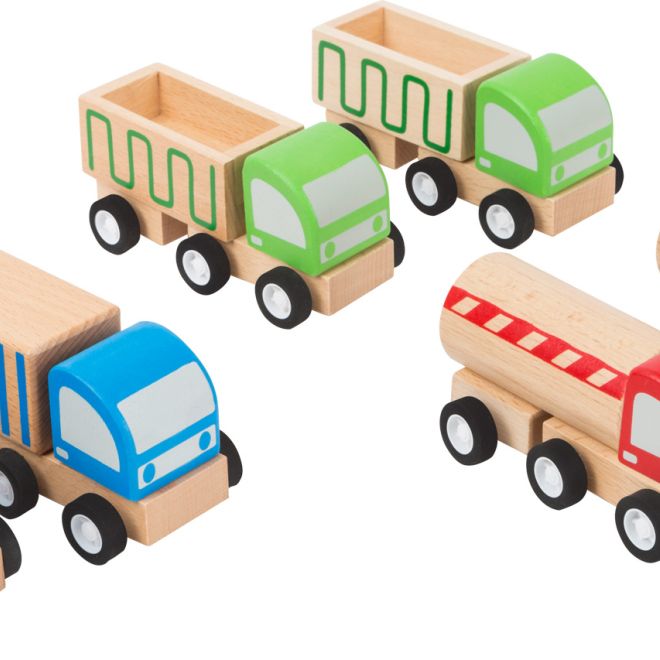 Small Foot Dřevěný náklaďák 1ks – Modrá