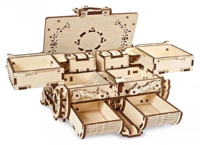 Ugears 3D puzzle - Jantorová šperkovnice 189 dílků
