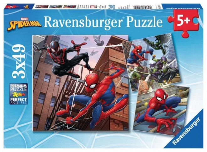 Puzzle 3x49 dílků Spiderman