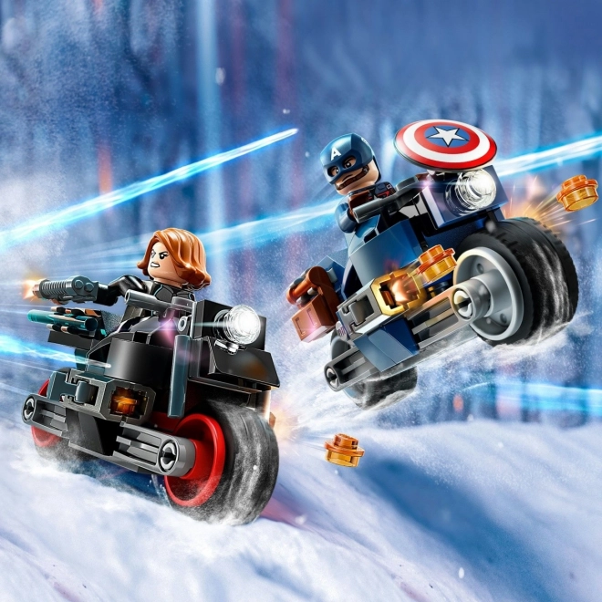 LEGO Super Heroes 76260 Black Widow a Captain America na motorkách
