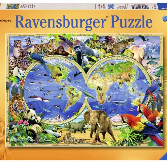 RAVENSBURGER Puzzle Svět divokých zvířat XXL 300 dílků