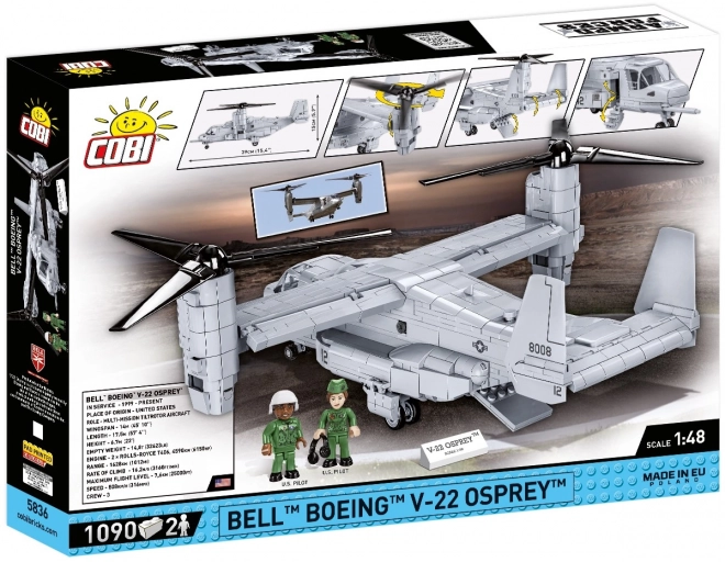 COBI 5836 Armed Forces Bell Boeing V-22 Ospray, 1:48, 1090 k, 2 f