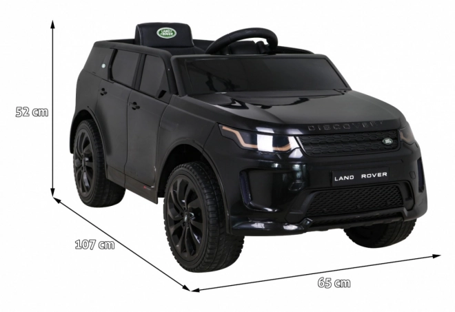 Land Rover Discovery Sport pro děti černý + dálkové ovládání + pomalý start + funkce kolébky + MP3 LED