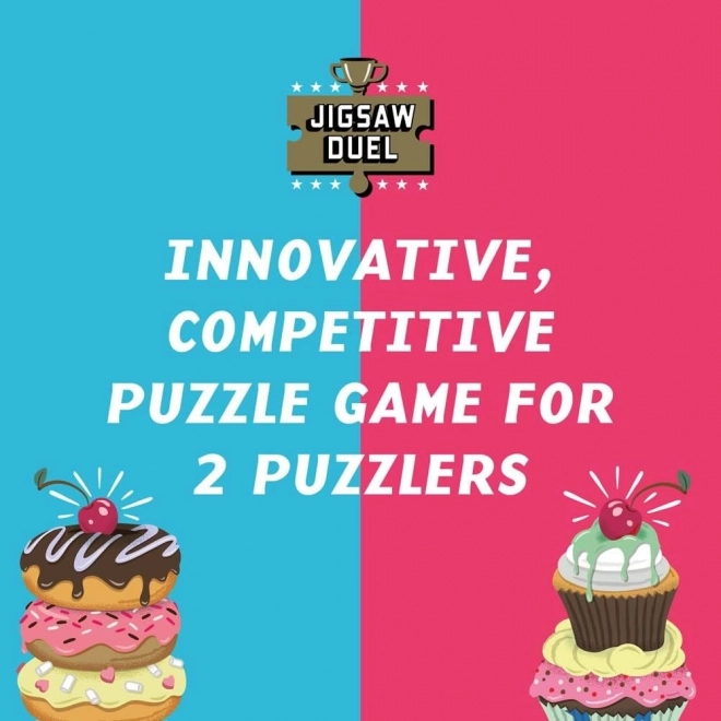 RIDLEY'S GAMES Puzzle Duel Sladké zúčtování: Donut vs Cupcake 2x70 dílků