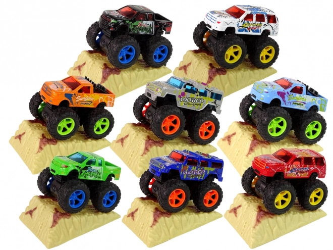 Monster Truck Big Foot gumové pneumatiky rampa