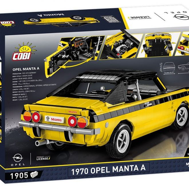 COBI 24339 1970 Opel Manta A, 1:12, 1905 k
