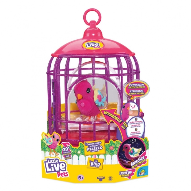 Interaktivní figurka Little Live Pets Pták s klecí