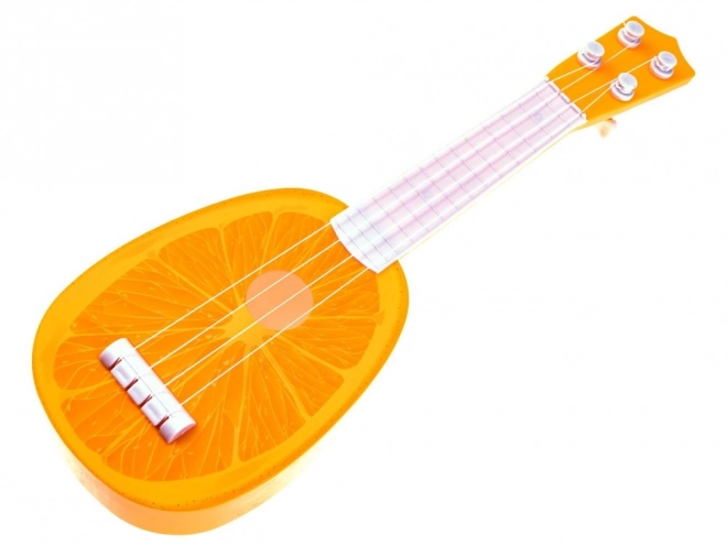 Ovocná ukulele kytara pro děti – oranžová