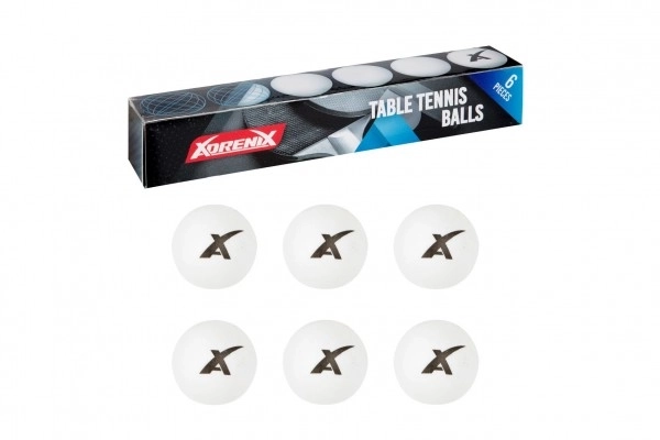 Míčky na stolní tenis bílé 6 ks