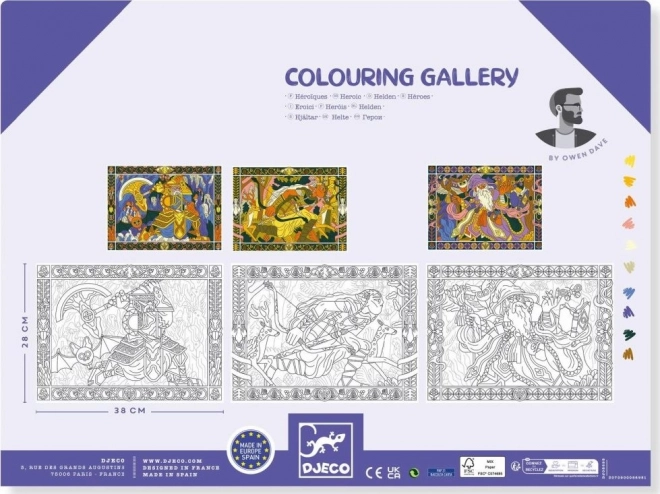 Omalovánková galerie Heroic od Djeco