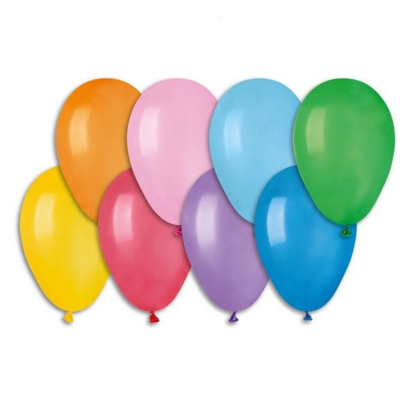Nafukovací barevné balónky 19 cm - 100 kusů