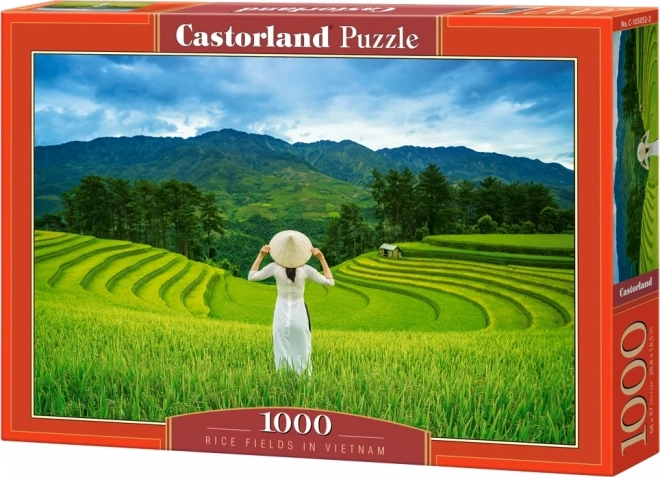 Puzzle 1000 dílků Rýžová pole ve Vietnamu