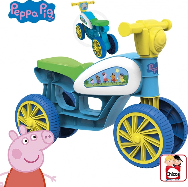 CHICOS Odrážedlo Mini Custom Prasátko Peppa modré