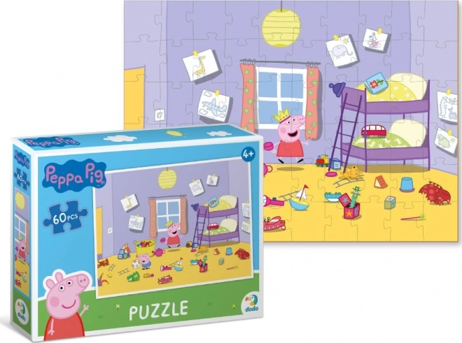 Puzzle Prasátko Peppa Hrátky v pokojíčku