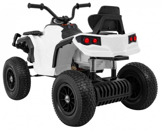 Dětská baterie ATV Air Quad White + nafukovací kola + rádio MP3 + startování zdarma