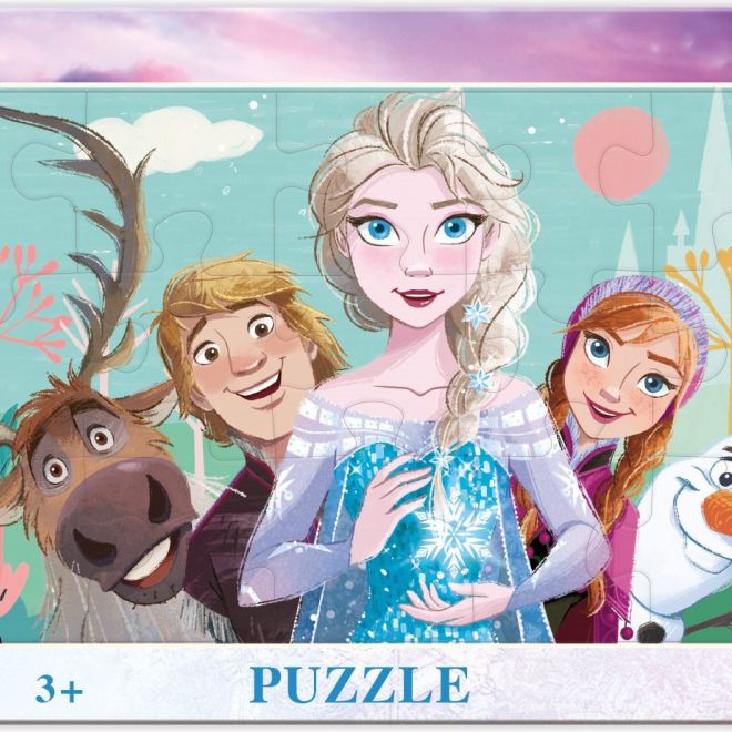 DINO Puzzle Ledové království: Rodina 15 dílků