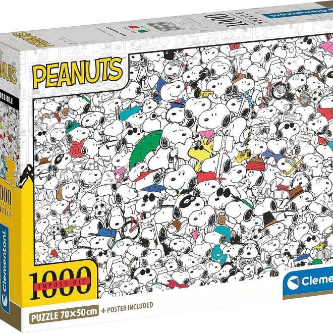 CLEMENTONI Puzzle Impossible Peanuts 1000 dílků