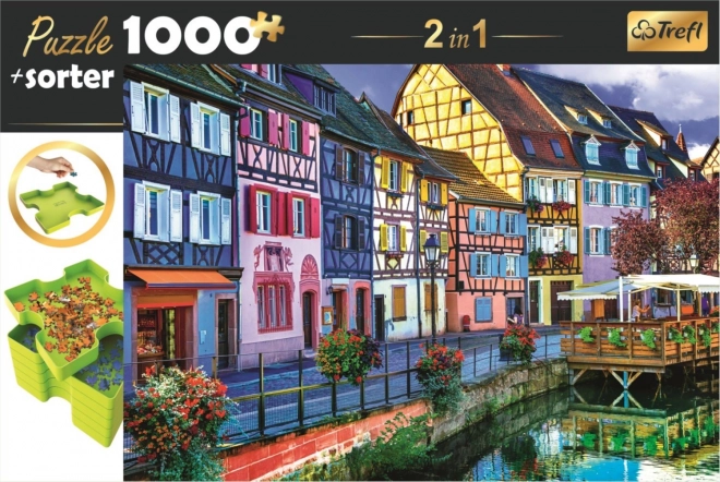 TREFL Puzzle s třídičem 2v1 Colmar, Francie 1000 dílků